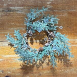 Frost Pinecone Candlering - 4.5"