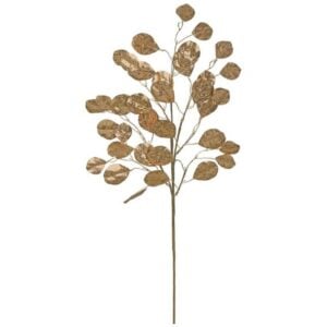 Metallic Eucalyptus Leaf Spray - Bronze - 31"