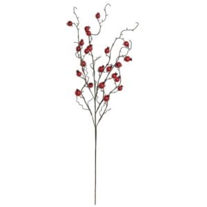 Cherry Berry & Twig Branch - Red - 42"