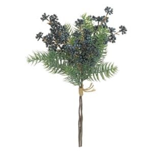 White Spruce Bundle with Berry - Blue-Green - 18"