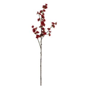 Velvet Cherry Blossom Pick - Red - 36"