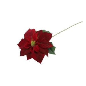 Poinsettia Spray - Burgundy - 28"
