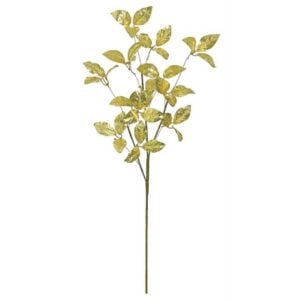 Metallic Laurel Leaf Spray – Gold – 30″