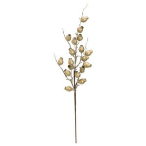 Metallic Berry Spray – Antique Gold – 28″