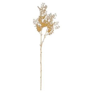 Metallic Seeded Eucalyptus Branch - Gold - 37"