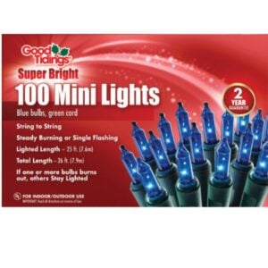 100 Light Super Bright String Light - Green/Blue - 27'