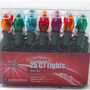 C7 Ceramic Light Set - Multicolored - 24'