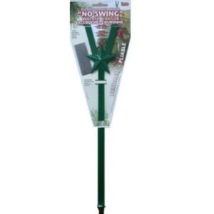 No-Swing Wreath Hanger - Green - 17"