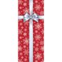 Snowflakes Door Panel - Red/White - 30" x 72"