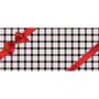 Snowflakes Garage Door Panel - Red/White - 16' x 7'