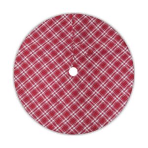 Plaid Treeskirt - Red/White - 48"