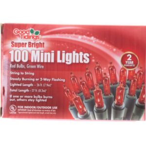 100 Super Bright String Light - Red/Green - 27"