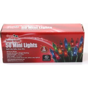 50 Light Super Bright String Light - Multicolored - 14'