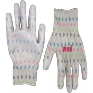Poly Knit Clear Drip Gloves - Mud Glove - Mint Geo - SM/MD