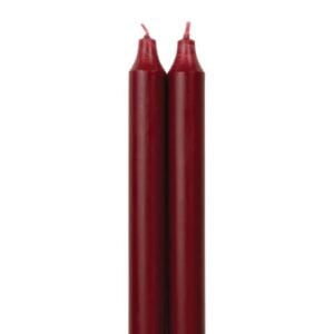 Taper Candle - Northern Lights - Crimson - 12" - 2 pack