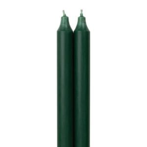 Taper Candle - Northern Lights - Hunter Green - 12" - 2 pack