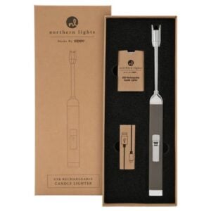 Rechargeable Candle Lighter - Northern Lights - Grey