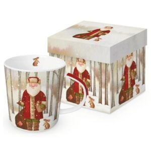 Santa and Rabbit Gift-Boxed Mug - Paperproducts Design - 13.5 oz