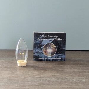 LED Window Candle Replacement Bulbs - Celestial Lights - Ivory - 2 Pack