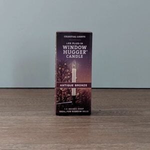 LED Plug-in Window Hugger Candle - Celestial Lights - Antique Bronze