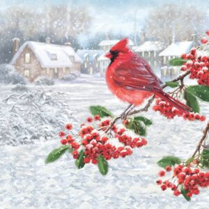 Cardinal Lunch Napkins - Paperproducts Design - 6.5" x 6.5"