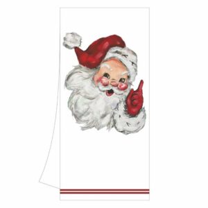 Jolly St. Nick Tea Towel - Paperproducts Design - 18" x 26"