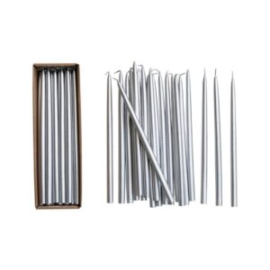 Taper Candle – Silver – 1/2″ – 24 Pack