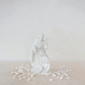 Holy Family Stoneware – White – 7.25″