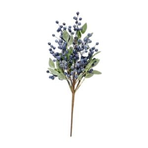 Blueberry Spray with Leaves - 21"