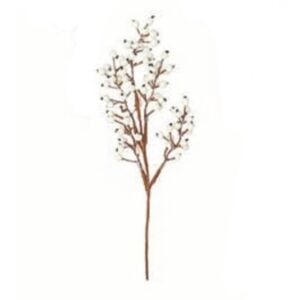 Weatherproof Berry Spray - White - 11"
