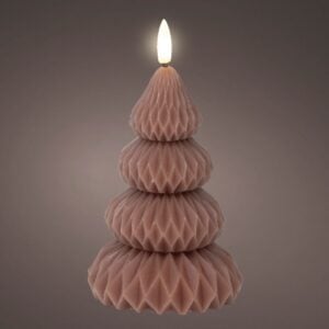 LED Wick Tree Candle – Battery Operated – Brown – 5.3″