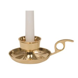 Classic Taper Chamberstick - Brass