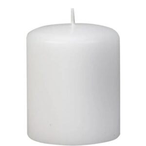 Pillar Candle - White - 3" x 4"
