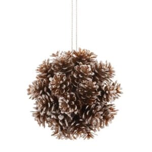 Pinecone Cluster Ornament - Natural - 3.5"