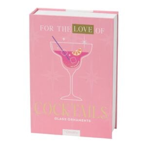 Cocktail Mix Glass Ornament Set - 4.13"