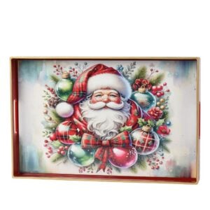 Rectangle Santa Serving Tray - 15.75"