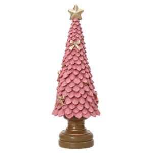 Tree with Star - Vintage Pink - 14"