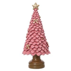 Tree with Star - Vintage Pink - 9"