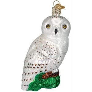 Great White Owl Glass Ornament – Old World Christmas