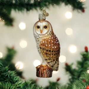 Barn Owl Glass Ornament – Old World Christmas