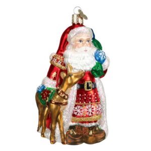 Nordic Santa Glass Ornament - Old World Christmas