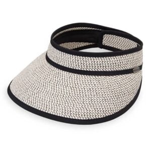 Charlie Visor - Wallaroo Hats - Ivory/Black - M