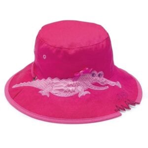 Crocodile Hat - Wallaroo Hats - Pink - 2-5 Years