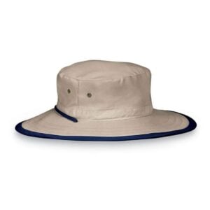Jr Explorer Hat - Wallaroo Hats - Natural/Navy - 5-12 Years