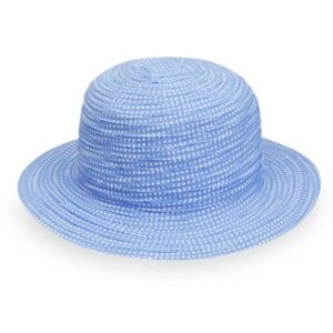 Kids Scrunchie Hat - Wallaroo Hats - Hydrangea/White - 2-5 Years