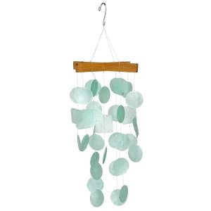 MINI CAPIZ CHIMES – AQUA