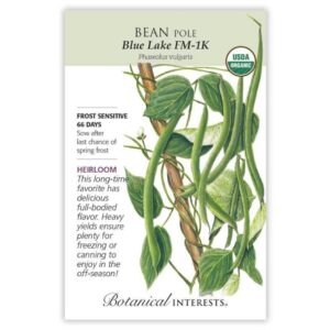 Botanical Interests - Bean Pole - Blue Lake FM-1K Seeds - Organic