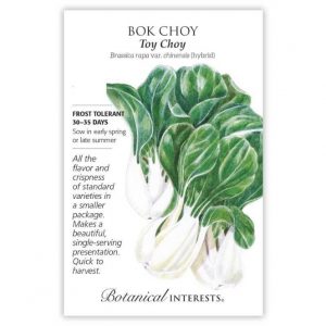 Botanical Interests - Bok Choy - Toy Choy Seeds