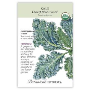 Botanical Interests - Kale - Dwarf Blue Curled Seeds - Organic