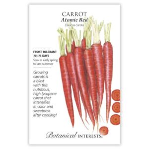 Botanical Interests - Carrot - Atomic Red Seeds